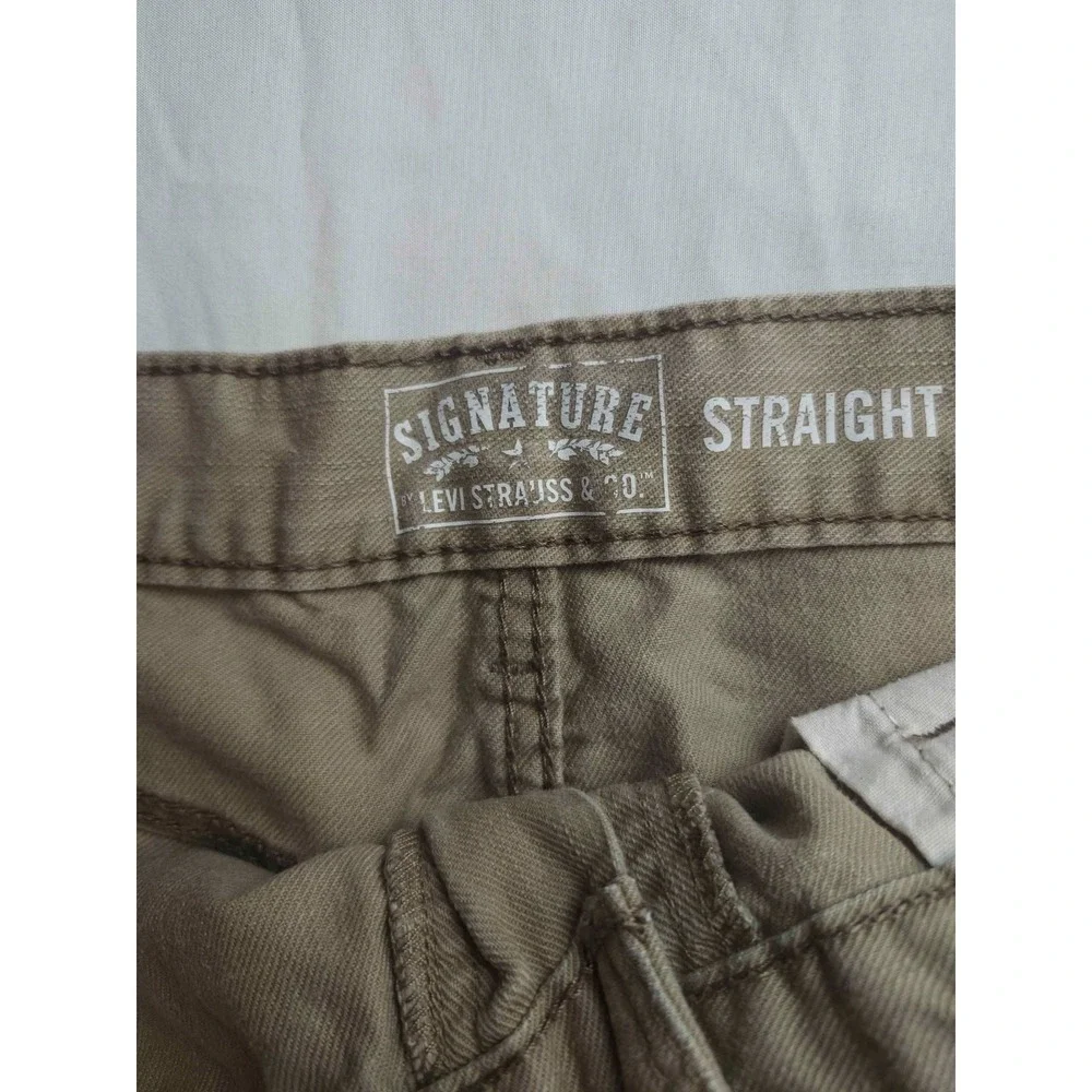 Levis Chino Pants Mens 40x28 Beige Preppy Smart Casual Straight Leg Workwear